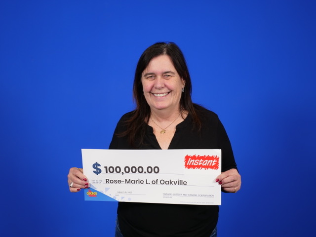 Rose-Marie Lannigan of Oakville wins $100,000 from an Instant scratch ticket | OLG